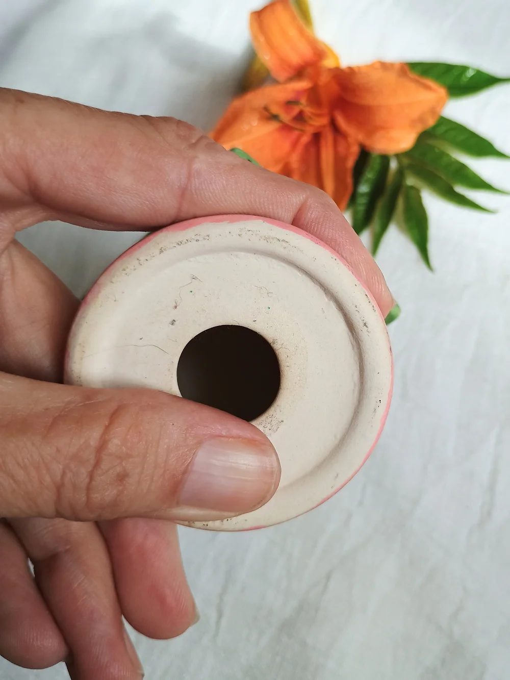 🌷 COTTAGE CORE 🌷 VTG Whimsical, Hand-Painted, Miniature, Ceramic Birdhouse
